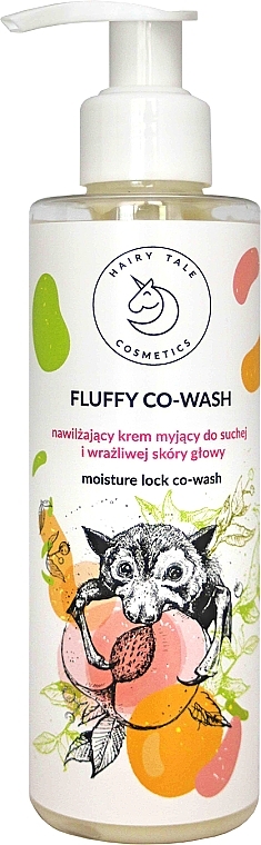 Увлажняющий крем для мытья сухой и чувствительной кожи головы с дозатором - Hairy Tale Fluffy Co-Wash — фото N1