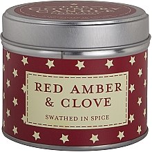 Парфумерія, косметика Ароматична свічка - The Country Candle Company Superstars Red Amber & Clove Tin Candle