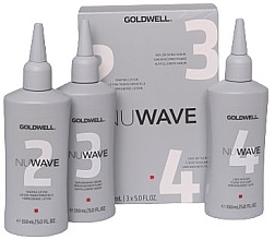 Парфумерія, косметика Набір для напівперманентної зміни форми волосся - Goldwell Nuwave (h/lot/150ml + h/ser/150ml + h/fluid/150ml)