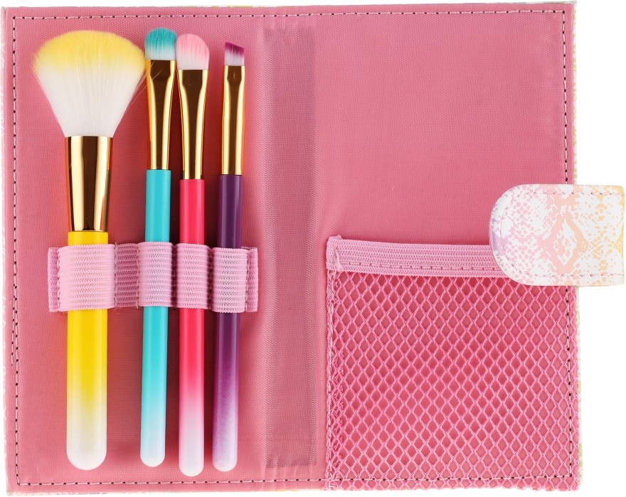 Набір кольорових пензликів для макіяжу, у футлярі, 4 шт - Avon — фото N1