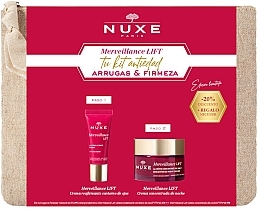 Духи, Парфюмерия, косметика Набор - Nuxe Merveillance Lift Night (cr/50ml + eye/cr/15ml + bag/1pc)