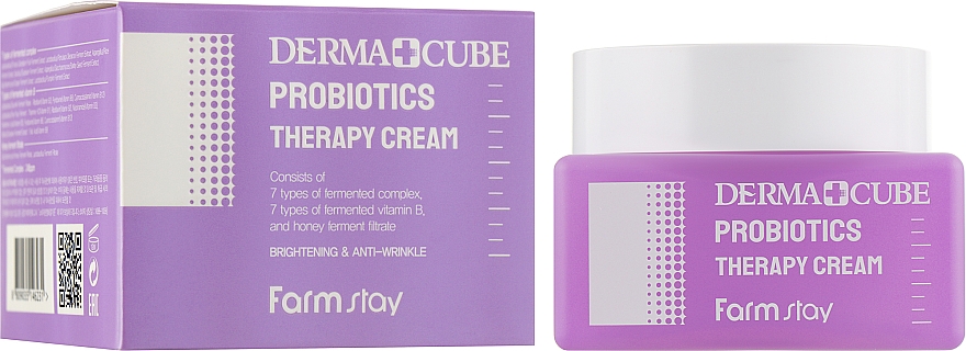 Антивозрастной крем для лица с пробиотиками - FarmStay Derma Cube Probiotics Therapy Cream — фото N2