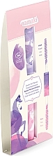 Парфумерія, косметика Подвійна дитяча туш для волосся - Namaki Double-Tip Hair Mascara Pink Purple