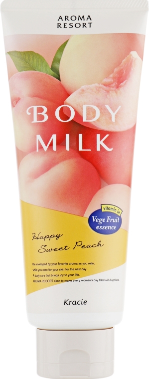 Молочко для тіла "Аромат персика" - Kracie Aroma Resort Body Milk — фото N1