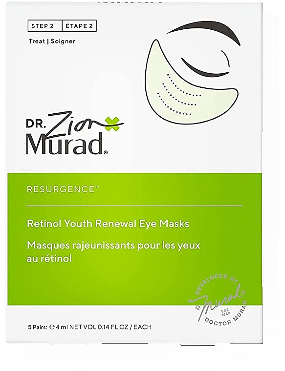 Ретинолова омолоджувальна маска під очі - Murad Resurgence  Retinol Youth Renewal Eye Mask — фото N1