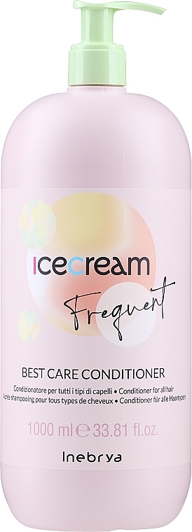 Кондиціонер для всіх типів волосся - Inebrya Ice Cream Best Care Conditioner — фото N1