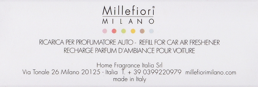 Картридж для аромадифузора в авто "Ліс та спеції" - Millefiori Milano Icon Refill Legni & Spezie — фото N1
