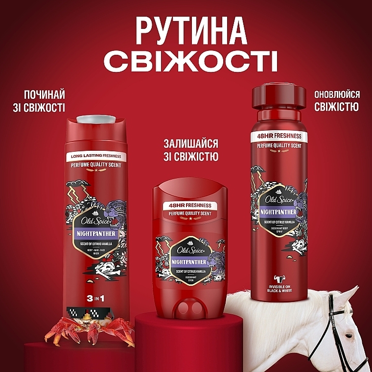 Шампунь-гель для душу - Old Spice Nightpanther Shower Gel + Shampoo — фото N10