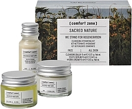 Духи, Парфюмерия, косметика Набор - Comfort Zone Sacred Nature Regenerative Beauty Kit (balm/15ml + cr/15ml + serum/10ml)