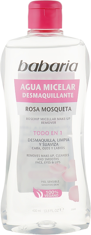 Мицеллярная вода - Babaria Rose Hip Make-Up Remover Micellar Water