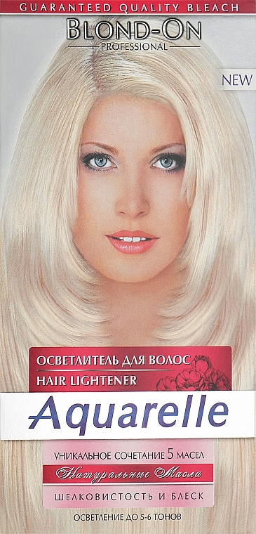 Осветлитель для волос с натуральными маслами - Sts Cosmetics Aquerelle Blond-On