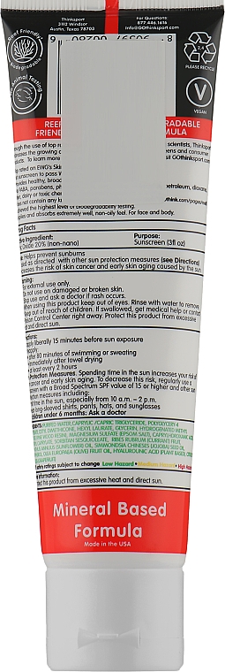 Сонцезахисний крем - Think Sport Sunscreen SPF 50+ — фото N2