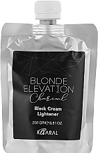 Чорний вугільний освітлювальний крем для волосся - Kaaral Blonde Elevation Charcoal Black Cream Lightener (дой-пак) — фото N1