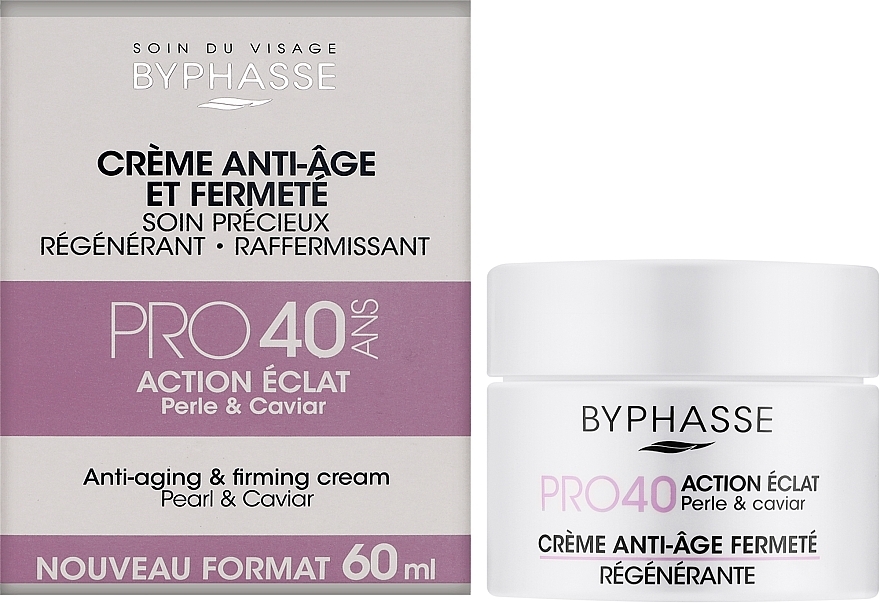 Крем проти старіння 40+ - Byphasse Anti-aging Cream Pro40 Years Pearl And Cavia — фото N2