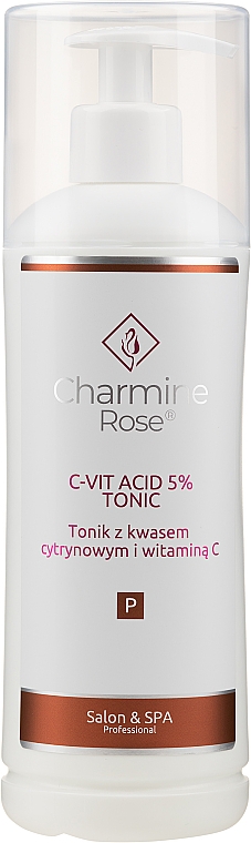 Тонік з лимонною кислотою і вітаміном C - Charmine Rose C-Vit Acid 5% — фото N3