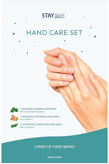 Набор - Stay Well Hand Care Set (h/mask/3x2szt) — фото N1