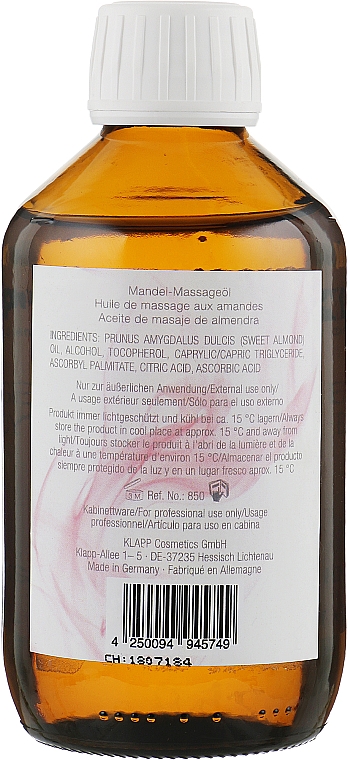 Мигдальна масажна олія - Klapp Repagen Body Almond Massage Oil — фото N2