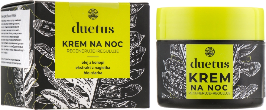 Нічний крем для обличчя - Duetus Night Face Cream — фото N1