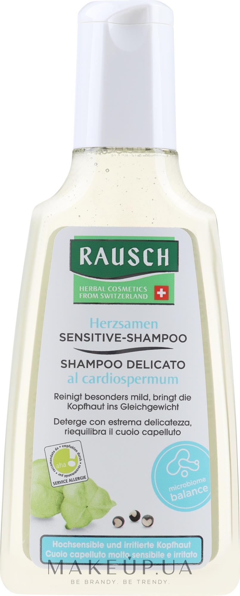 Шампунь для чувствительной кожи головы - Rausch Heartseed Sensitive Shampoo — фото 200ml