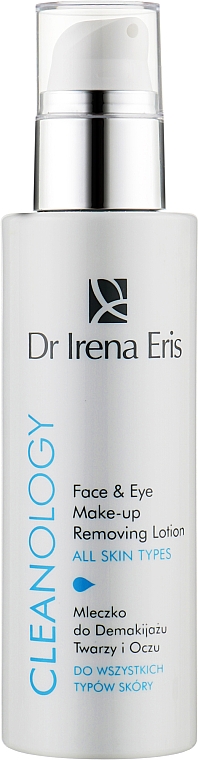 Молочко для демакіяжу очей та обличчя - Dr Irena Eris Cleanology Face & Eye make-up removing lotion — фото N1