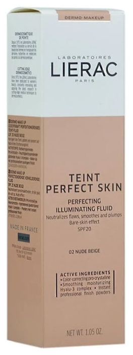 Тональний флюїд - Lierac Teint Perfect Skin Illuminating Fluid Spf 20 — фото N2