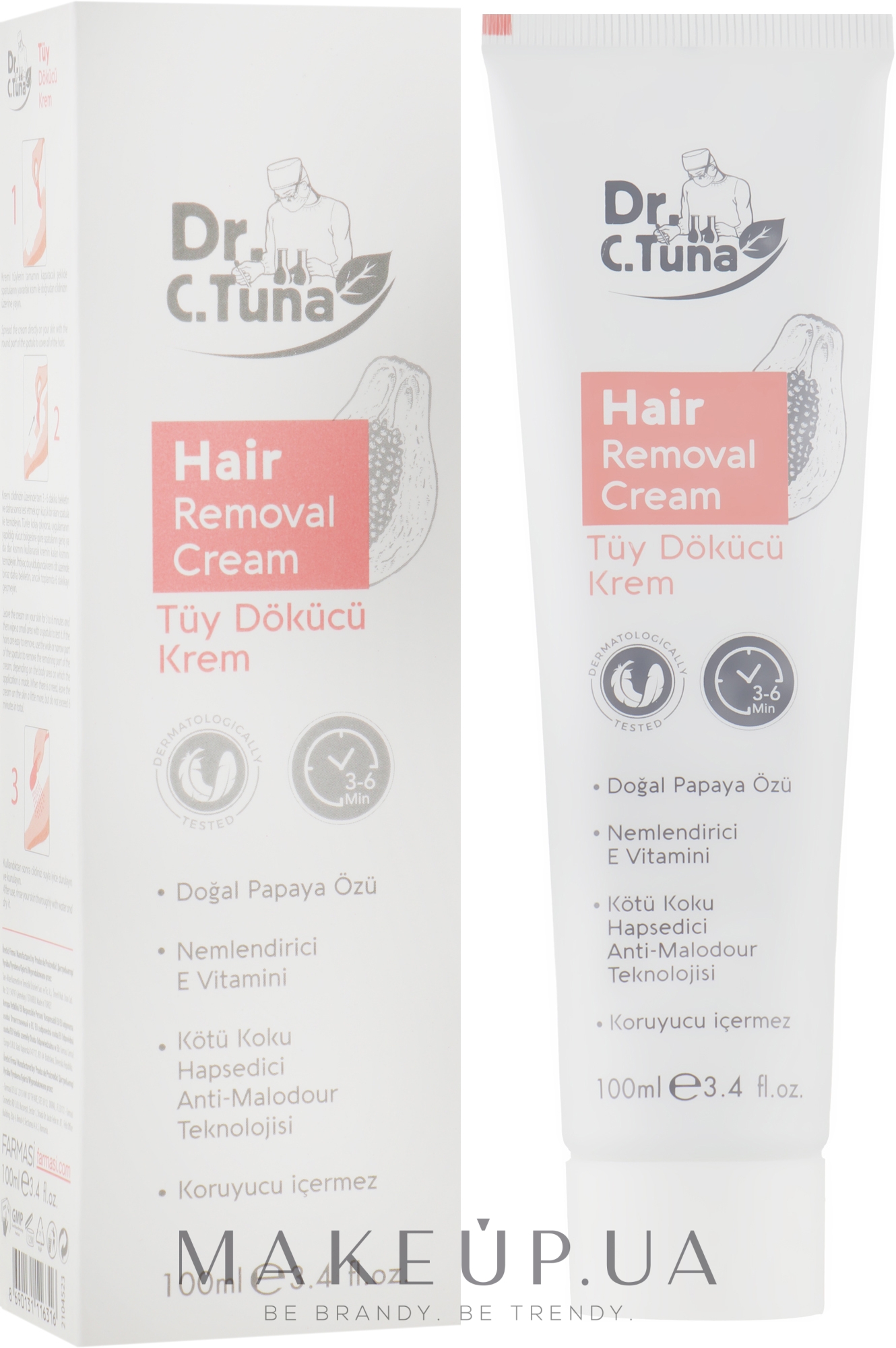 Крем для депиляции - Farmasi Dr. Tuna Hair Removal Cream — фото 100ml