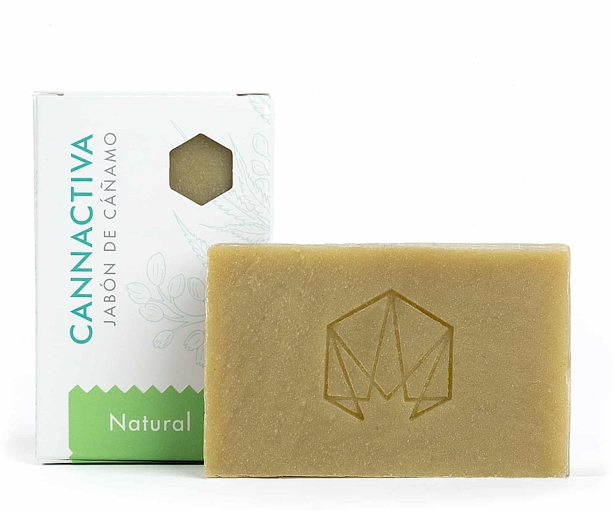 Натуральне конопляне мило ручної роботи - Cannactiva Natural and Handmade Hemp Soap — фото N1