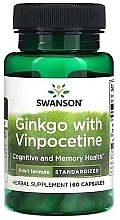 Парфумерія, косметика Харчова добавка "Гінкго з вінпоцетином" - Swanson Ginkgo With Vinpocetine Standardized