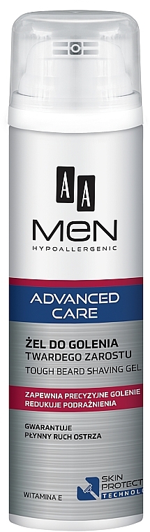 Гель для бритья - AA Men Advanced Care Tough Beard Shaving Gel  — фото N1