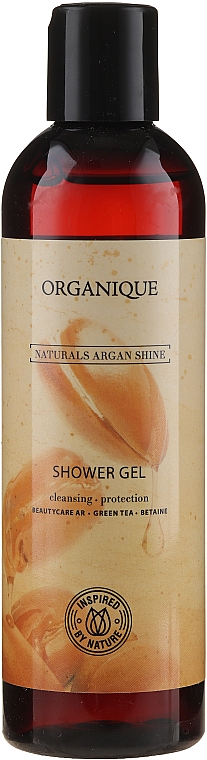 Гель для душу, для сухої і чутливої шкіри - Organique Naturals Argan Shine Shower Gel — фото N1
