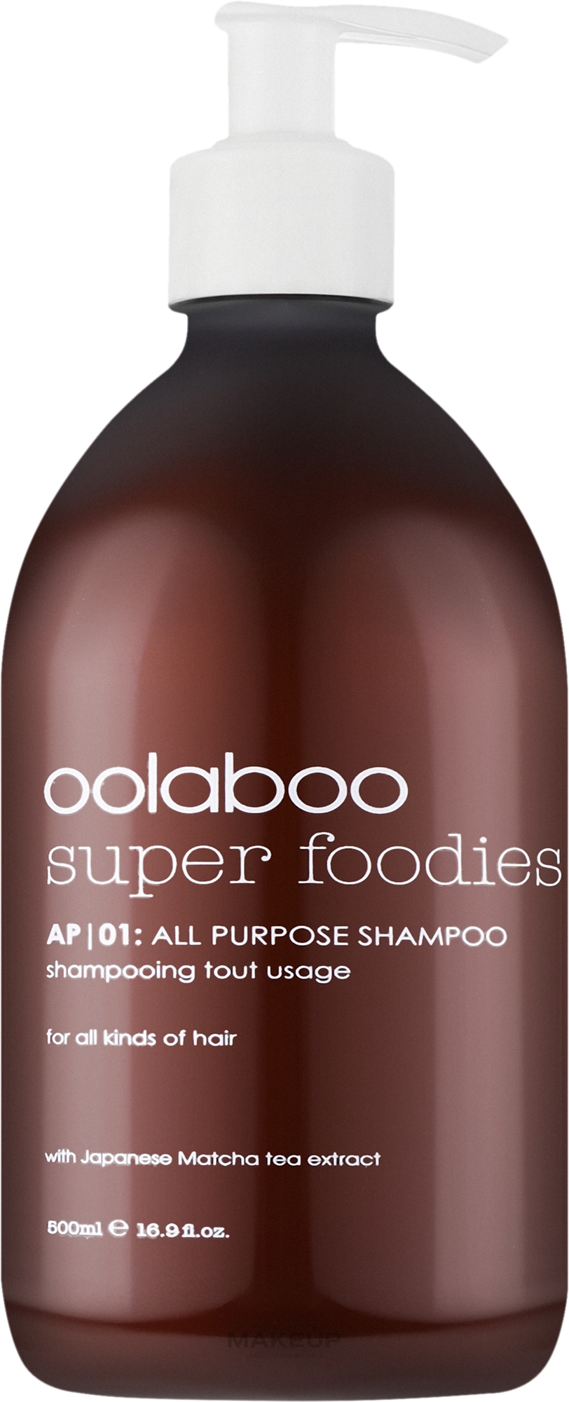 Универсальный шампунь для всех типов волос - Oolaboo Super Foodies All Purpose Shampoo — фото 500ml