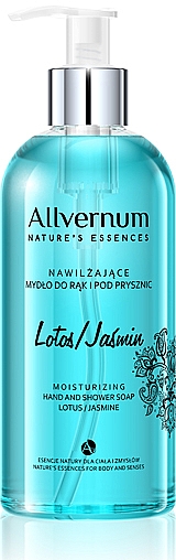Мило для рук та душу "Лотос та жасмин" - Allvernum Nature's Essences Hand And Shower Soap — фото N1