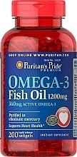 Омега-3, 1200 мг, в гелевых капсулах - Puritan's Pride Omega-3 Fish Oil 1200mg/360mg Softgels — фото N1