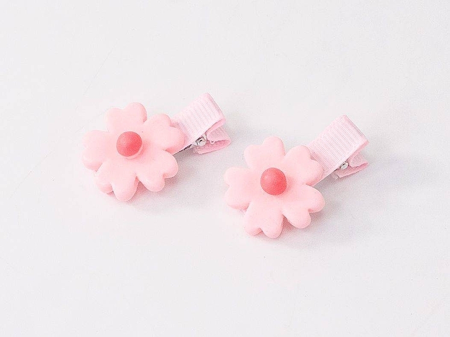 Заколка для волос с цветком, пудрово-розовый - Lolita Accessories — фото N2