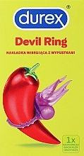 Вібрувальна насадка з шипами для статевого члена - Durex Devil Ring — фото N1