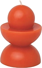 Декоративная свеча, красно-оранжевая - Paddywax Totem Candle Red Orange Gizmo — фото N1
