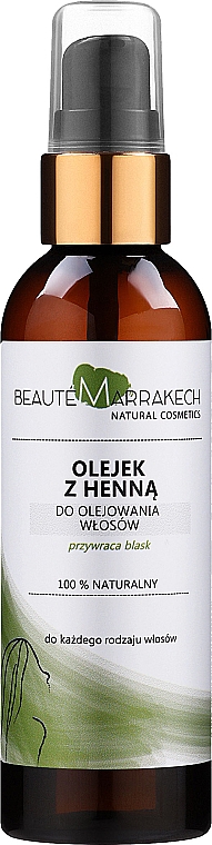 Масло для волос с хной - Beaute Marrakech Henna Natural Hair Oil — фото N1