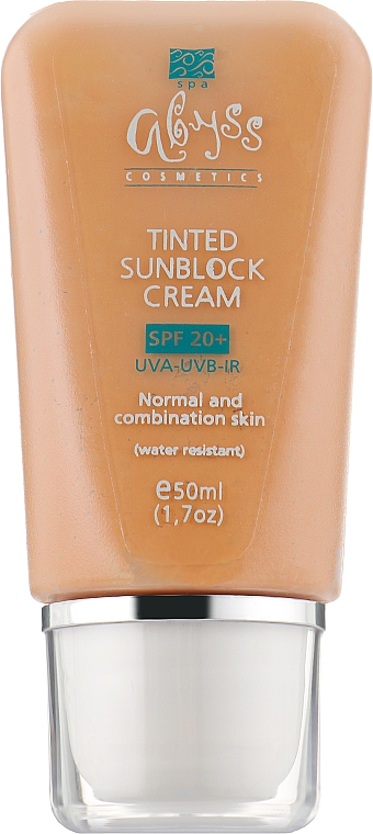 Тональный фотозащитный крем для нормальной и комбинированной кожи - Spa Abyss Tinted Sunblock Cream SPF 20+  — фото N1