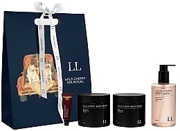 Парфумерія, косметика Набір - Love&Loss Wild Cherry Spa Ritual Set (b/wash/300ml + b/cream/300ml + b/scrub/300ml + l/balm/10g)