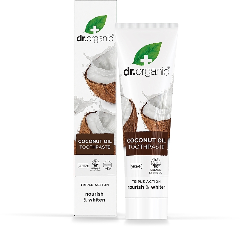 Зубная паста с кокосовым маслом - Dr. Organic Coconut Oil Toothpaste 