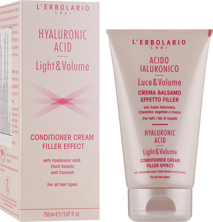 Кондиционер для волос с гиалуроновой кислотой - L'Erbolario Hyaluronic Acid Cream Balm — фото N2