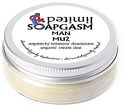 Духи, Парфюмерия, косметика Дезодорант-крем, мужской - Soaphoria Soapgasm Man Organic Cream Deo