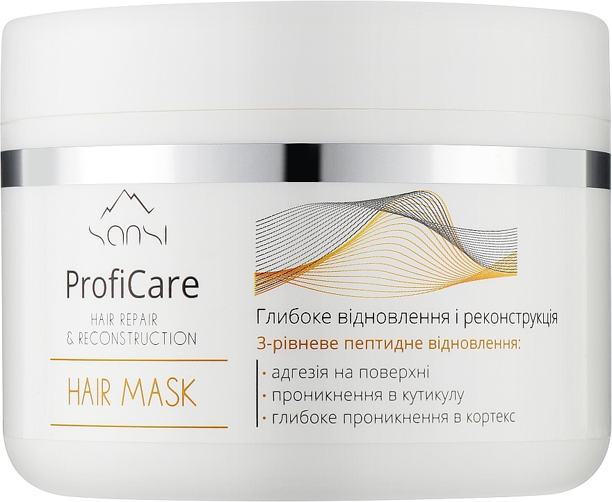 Маска для волос "Глубокое восстановление и реконструкция" - Sansi ProfiCare Hair Repair & Reconstruction Hair Mask — фото N1
