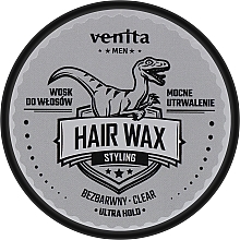 Парфумерія, косметика Безбарвний віск для укладання волосся - Venita Men Hair Wax Clear