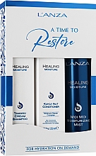 Парфумерія, косметика Набір - L'anza Healing Moisture Holiday Trio Box 2020 (sh/300ml + cond/250ml + h/cr/150ml) *