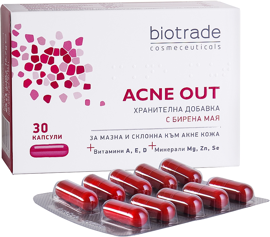 Витаминно-минеральный комплекс для жирной и склонной к акне кожи - Biotrade Acne Out Buds