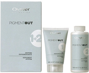 Система для снятия искусственного пигмента с волос - Oyster Cosmetics Pigment Out System (depig/gel/60ml + milk/rivel/100ml) — фото N2