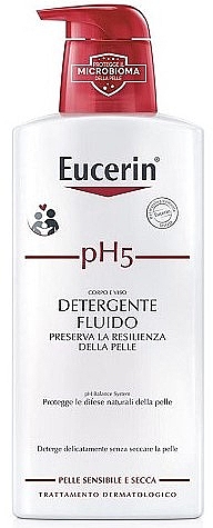 Флюїд для тіла - Eucerin Ph5 Fluido Detergente — фото N2
