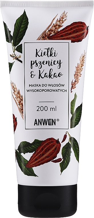 Маска для високопористого волосся  - Anwen Masks For Highly-Porous Hair Wheat Sprouts and Cocoa — фото N1