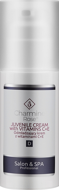 Омолоджувальний крем з вітамінами С і Е - Charmine Rose Salon & SPA Professional Juvenile Cream With Vitamins C + E — фото N4